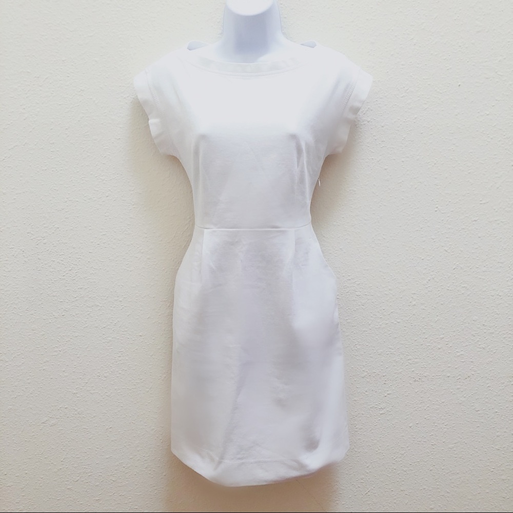 Theory White Mini Sheath Dress size S